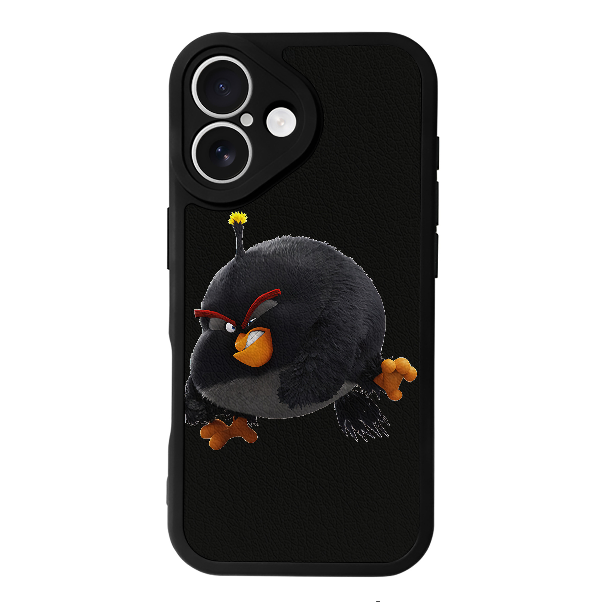 （画像用） Angry Birds アングリーバード 【iPhone 16シリーズ対応】シリコンスマホケース（レザー調） 材質：シリコン